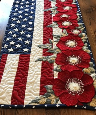 Patriot Pride Quilted Table Runner