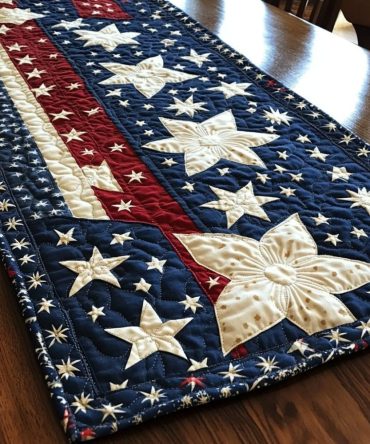 Patriot Trail Quilted Table Runner