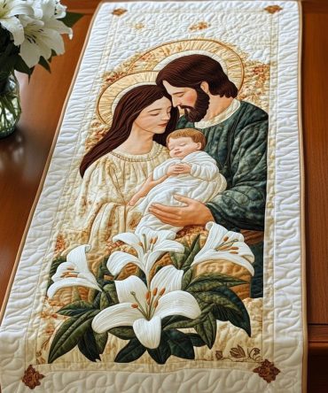 Peaceful Nativity Quilted Table Runner