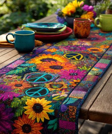 Peaceful Soul Quilted Table Runner