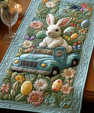 Peep Parade Quilted Table Runner