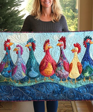 Peep Parade Quilted Table Runner