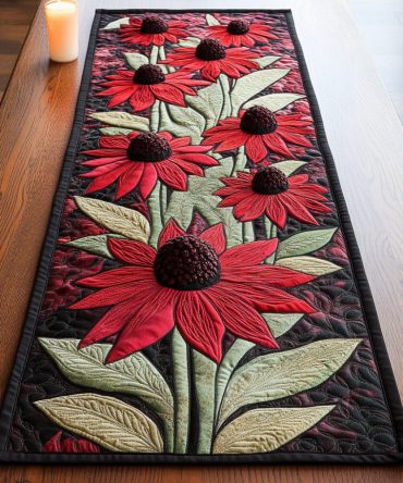Petal Beauty Quilted Table Runner