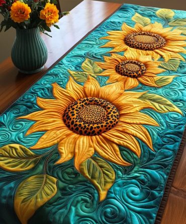 Petal Bliss Quilted Table Runner