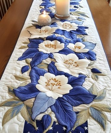 Petal Bliss Quilted Table Runner
