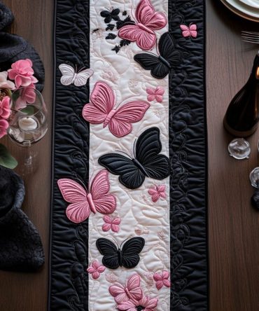 Petal Charm Quilted Table Runner