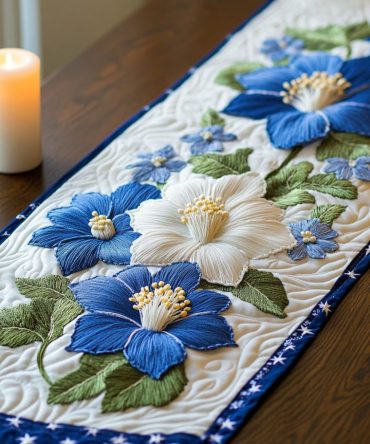 Petal Garden Quilted Table Runner