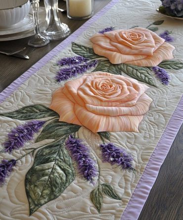 Petal Garden Quilted Table Runner