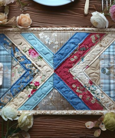 Petal Harmory Quilted Table Runner