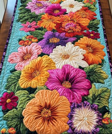 Petal Magic Quilted Table Runner