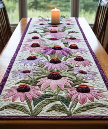 Petal Magic Quilted Table Runner