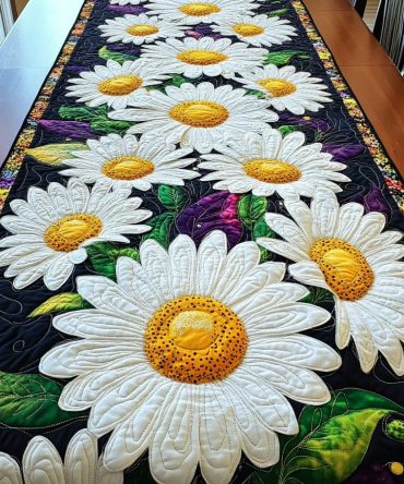 Petal Parade Quilted Table Runner