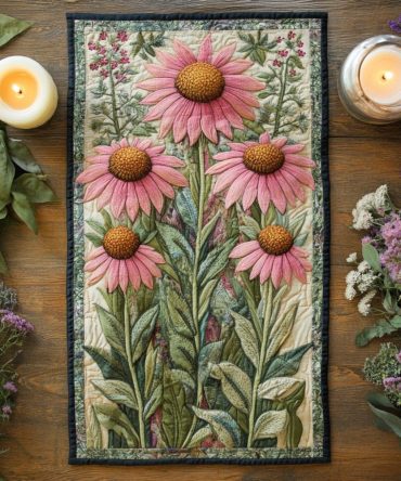 Petal Parade Quilted Table Runner