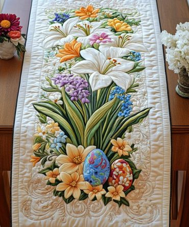 Petal Parade Quilted Table Runner