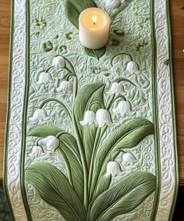 Petal Path Quilted Table Runner