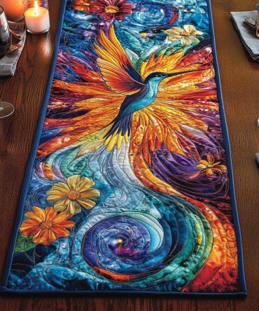 Petal Perch Quilted Table Runner