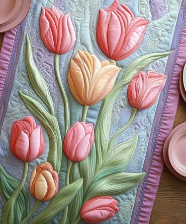 Petal Perfection Quilted Table Runner