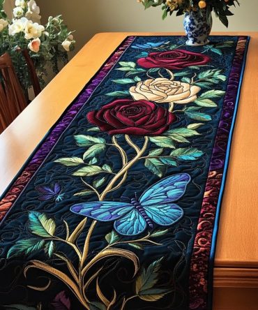 Petal Perfection Quilted Table Runner
