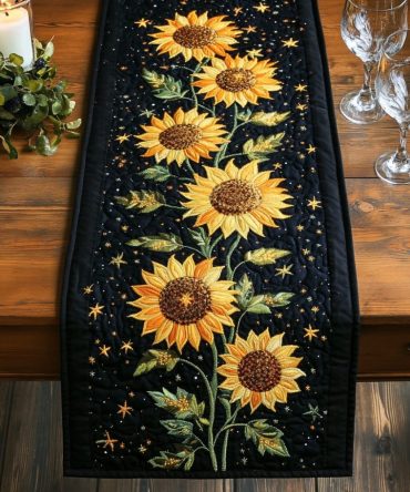 Petal Whirl Quilted Table Runner