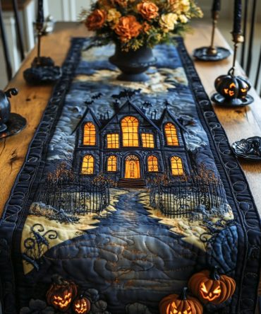 Phantom Cottage Quilted Table Runner