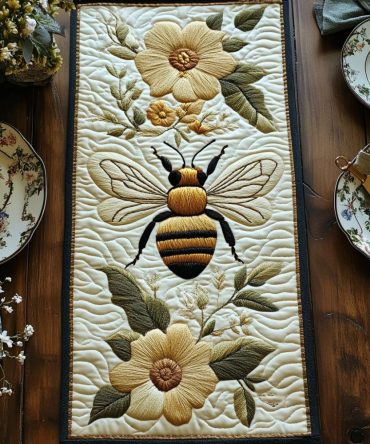 Pollen Thread Quilted Table Runner