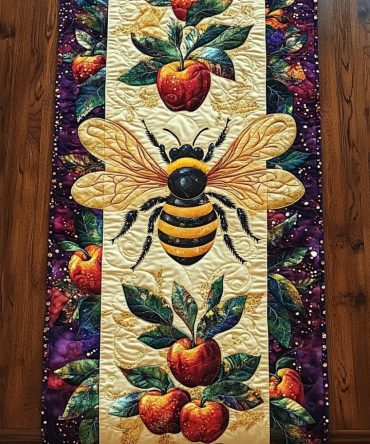 Pollinator Charm Quilted Table Runner