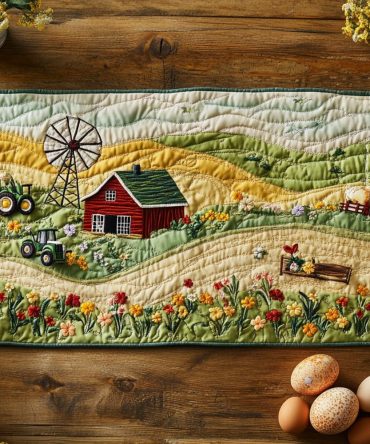 Prairie Delight Quilted Table Runner