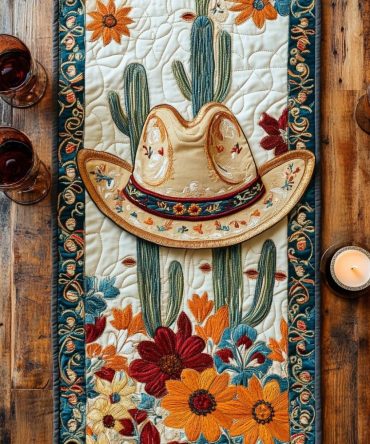 Prairie Style Quilted Table Runner