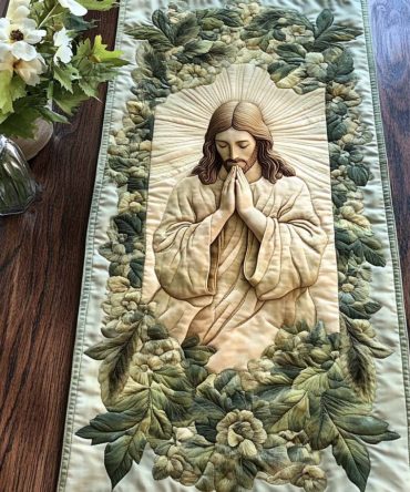 Prayerful Peace Quilted Table Runner