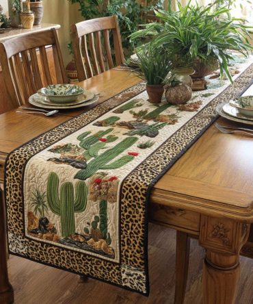 Prickly Pal Quilted Table Runner