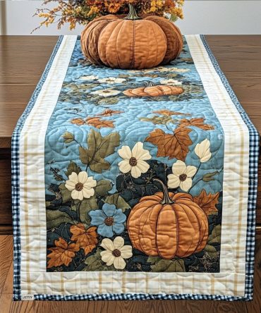 Pumpkin Spice Season Quilted Table Runner