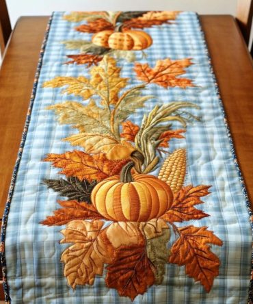 Pumpkin Patch Parade Quilted Table Runner