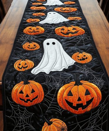 Pumpkin Patch Parade Quilted Table Runner