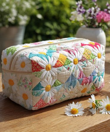 Pure Meadow Quilted Makeup Bag