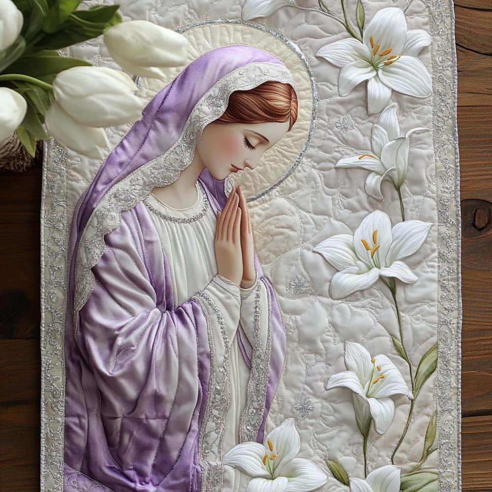 Queen Of Heaven Quilted Table Runner