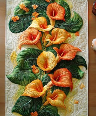 Quiet Grace Quilted Table Runner