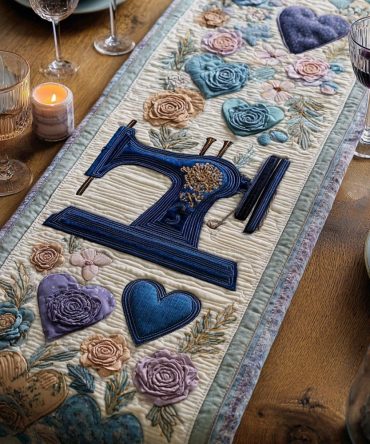 Quiet Needle Quilted Table Runner