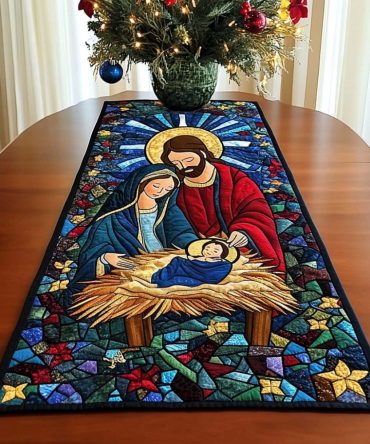 Radiant Blessing Quilted Table Runner