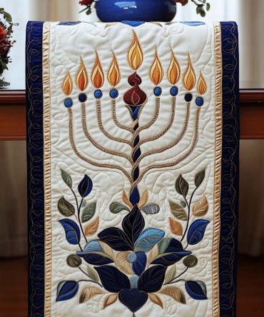 Radiant Harmony Quilted Table Runner