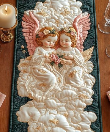 Radiant Harmony Quilted Table Runner