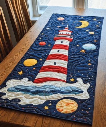 Radiant Horizon Quilted Table Runner