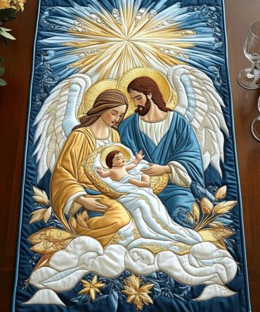 Radiant Love Quilted Table Runner