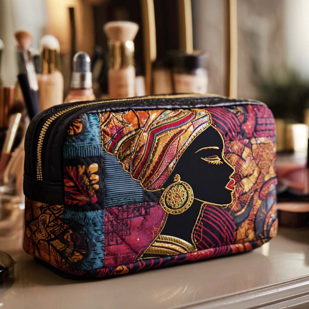 Radiant Spirit Quilted Makeup Bag