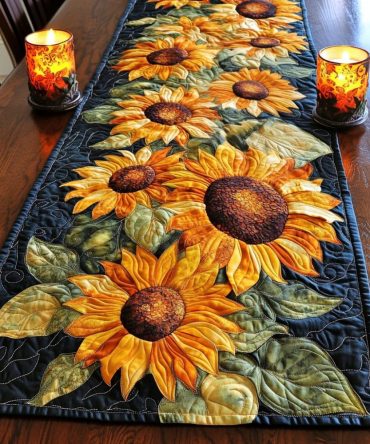 Radiant Sun Quilted Table Runner