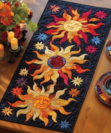 Radiant Sun Quilted Table Runner