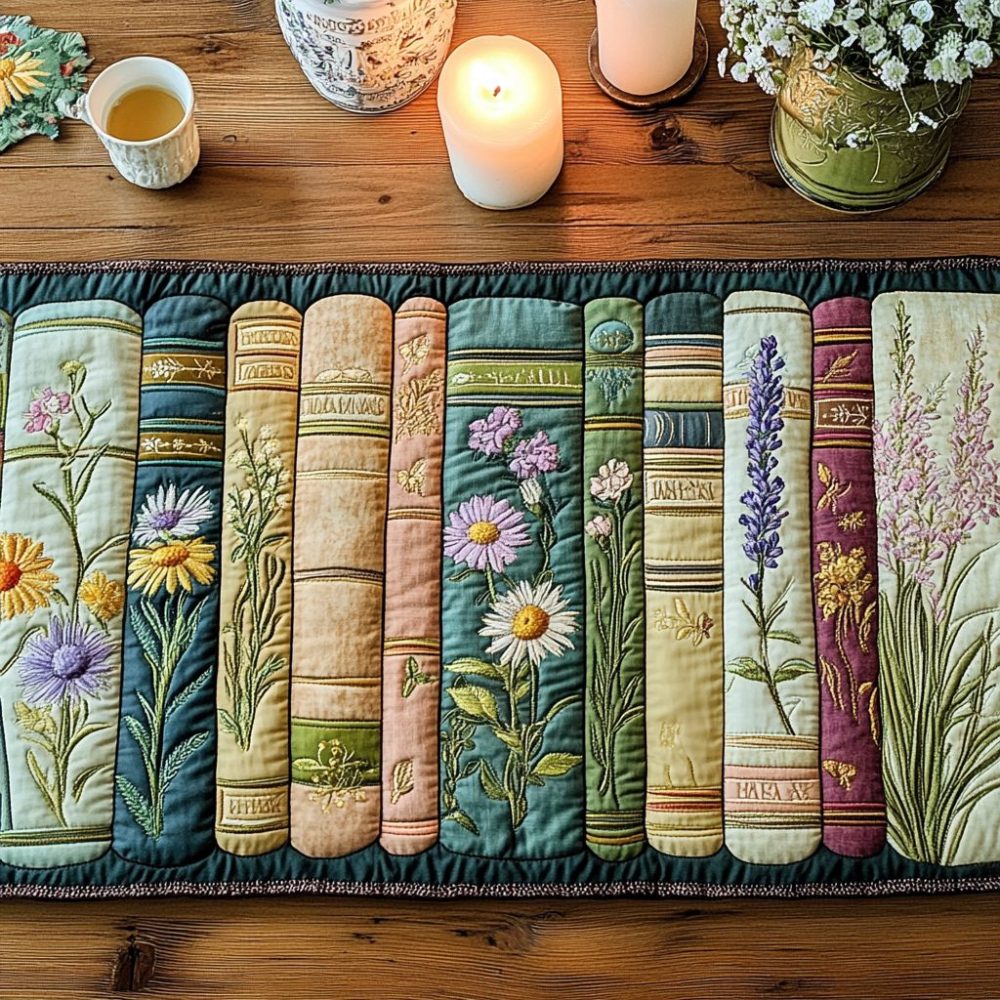 Reading Blossom Quilted Table Runner