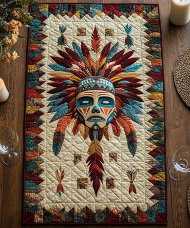 Red Earth Dreams Quilted Table Runner