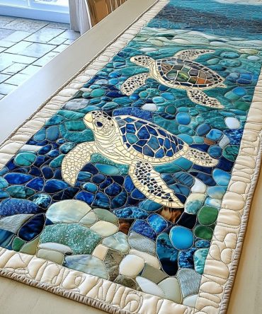 Reef Wanderer Quilted Table Runner