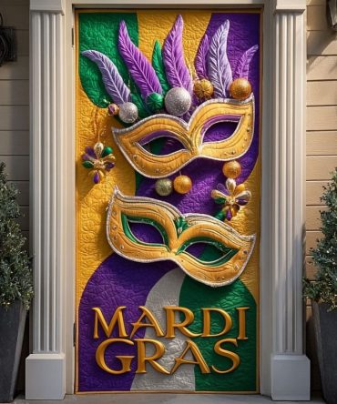 Regal Crescent Quilted Door Cover