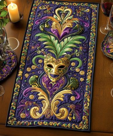Regal Radiance Quilted Table Runner